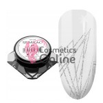 Gel uv Semilac SPIDER GUM pentru pictura, elastic 03 Argintiu 5ml + 1 pigment color Neon Cadou